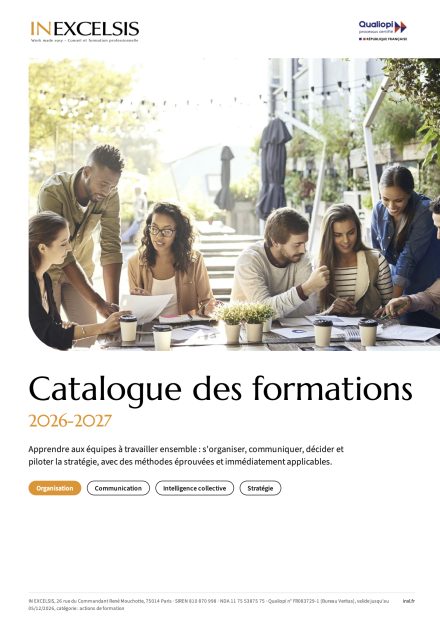 Couverture du catalogue des formations In Excelsis 2026-2027